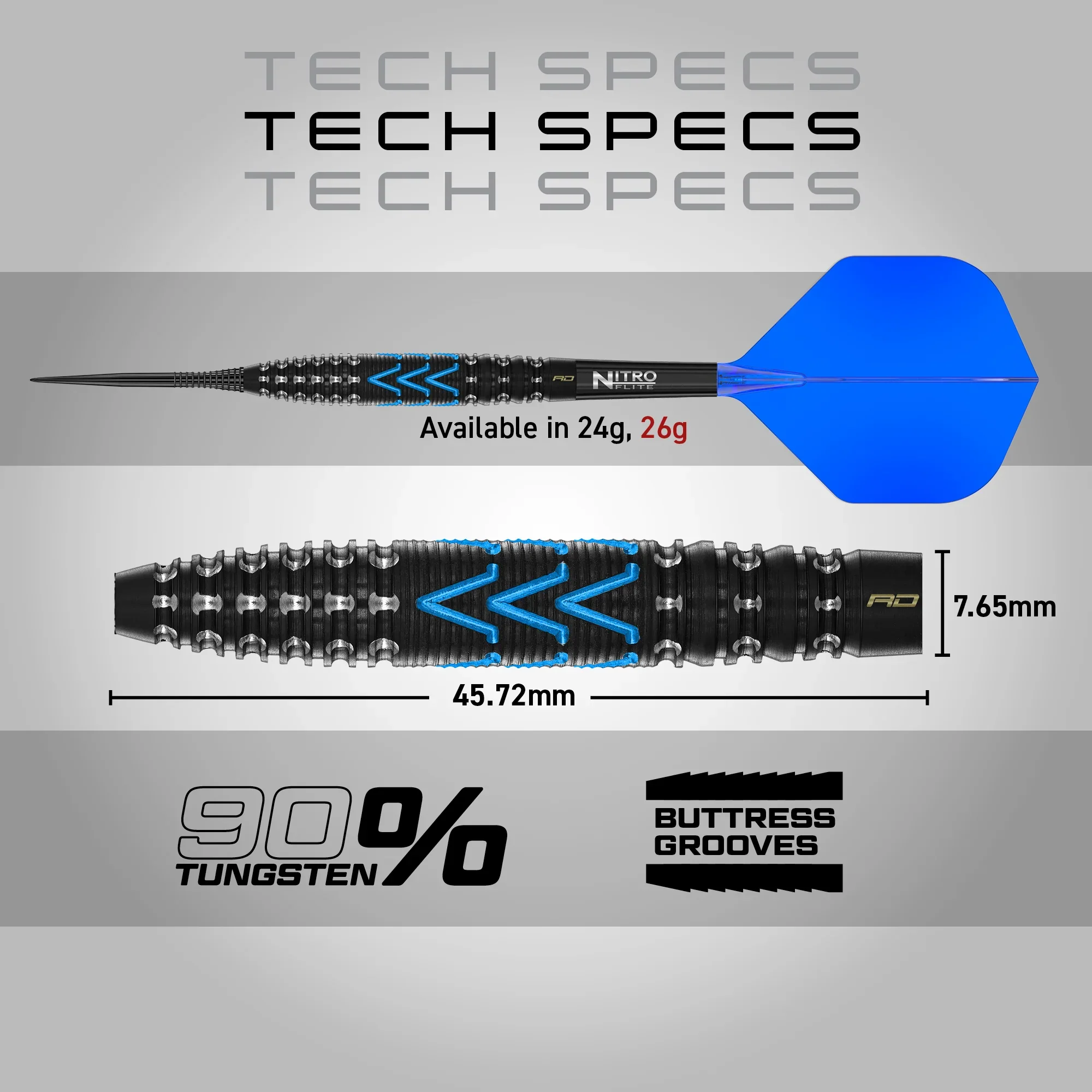 Amp Torpedo Steel Tip Darts | Red Dragon - Image 5