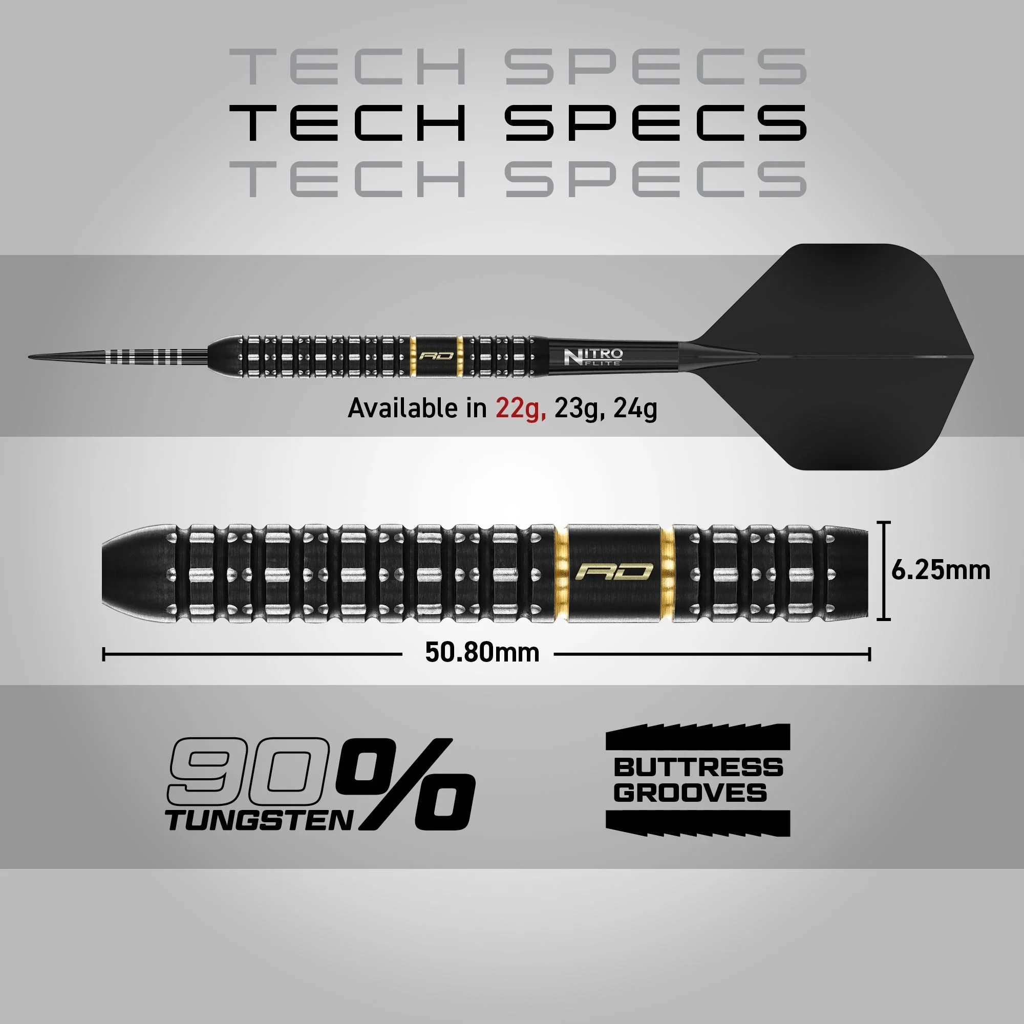 Ascend Parallel Steel Tip Darts | Red Dragon - Image 4