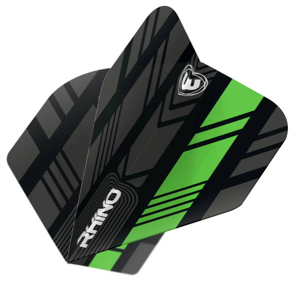 Black & Green Rhino Standard Flights | Winmau - Image 2