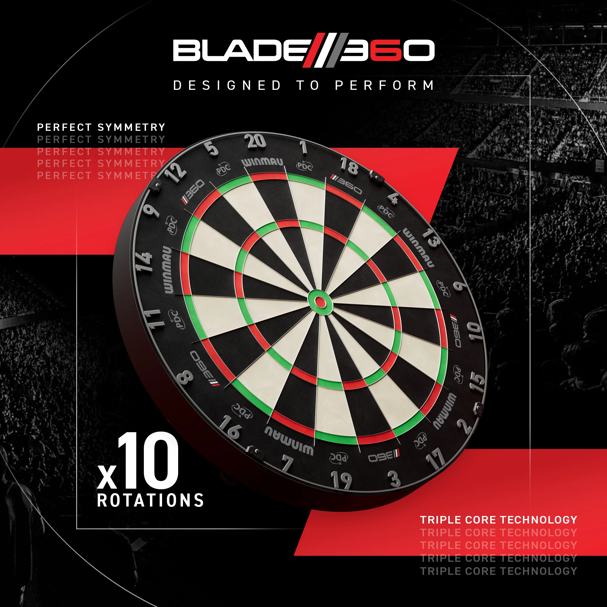 Blade 360 Dartboard | Winmau - Image 4