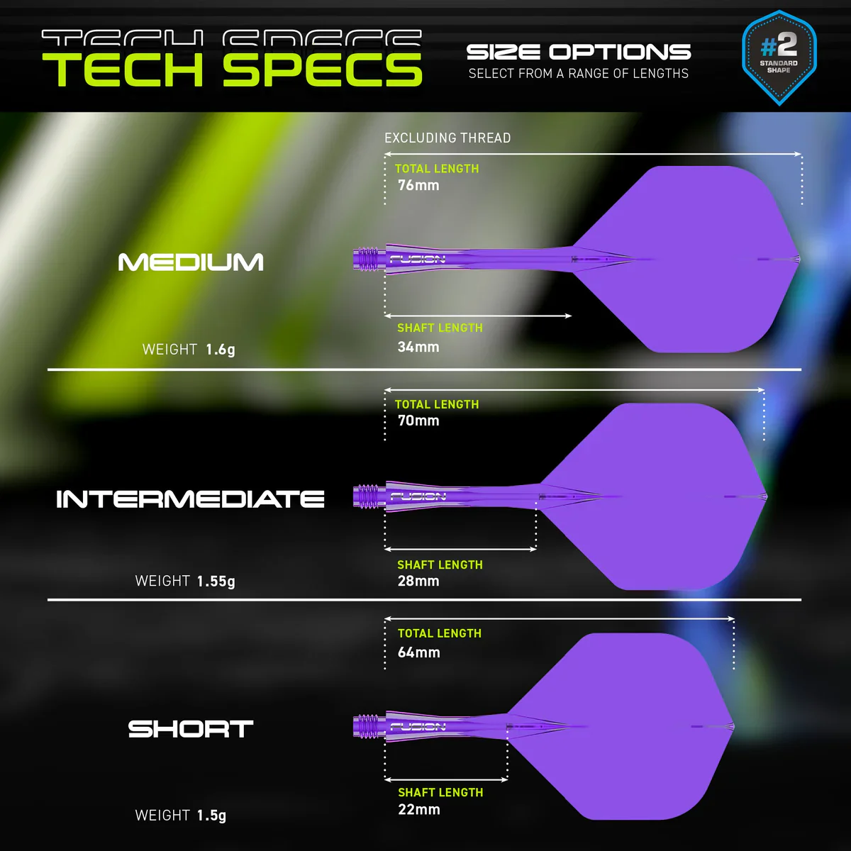 Fusion Integrated Flight & Shaft Purple | Winmau - Image 7