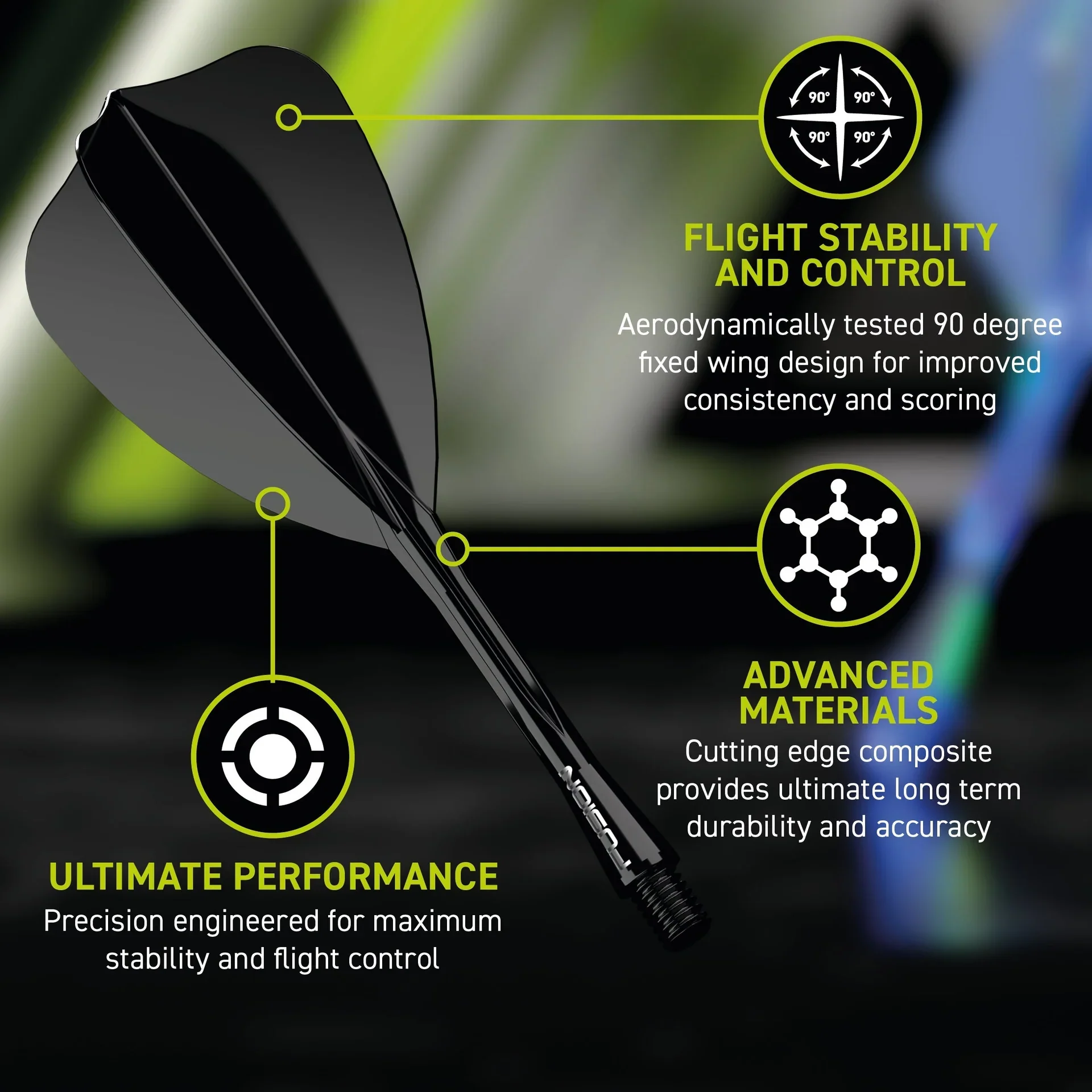 Fusion Arrow Integrated Flight & Shaft - Black | Winmau - Image 4