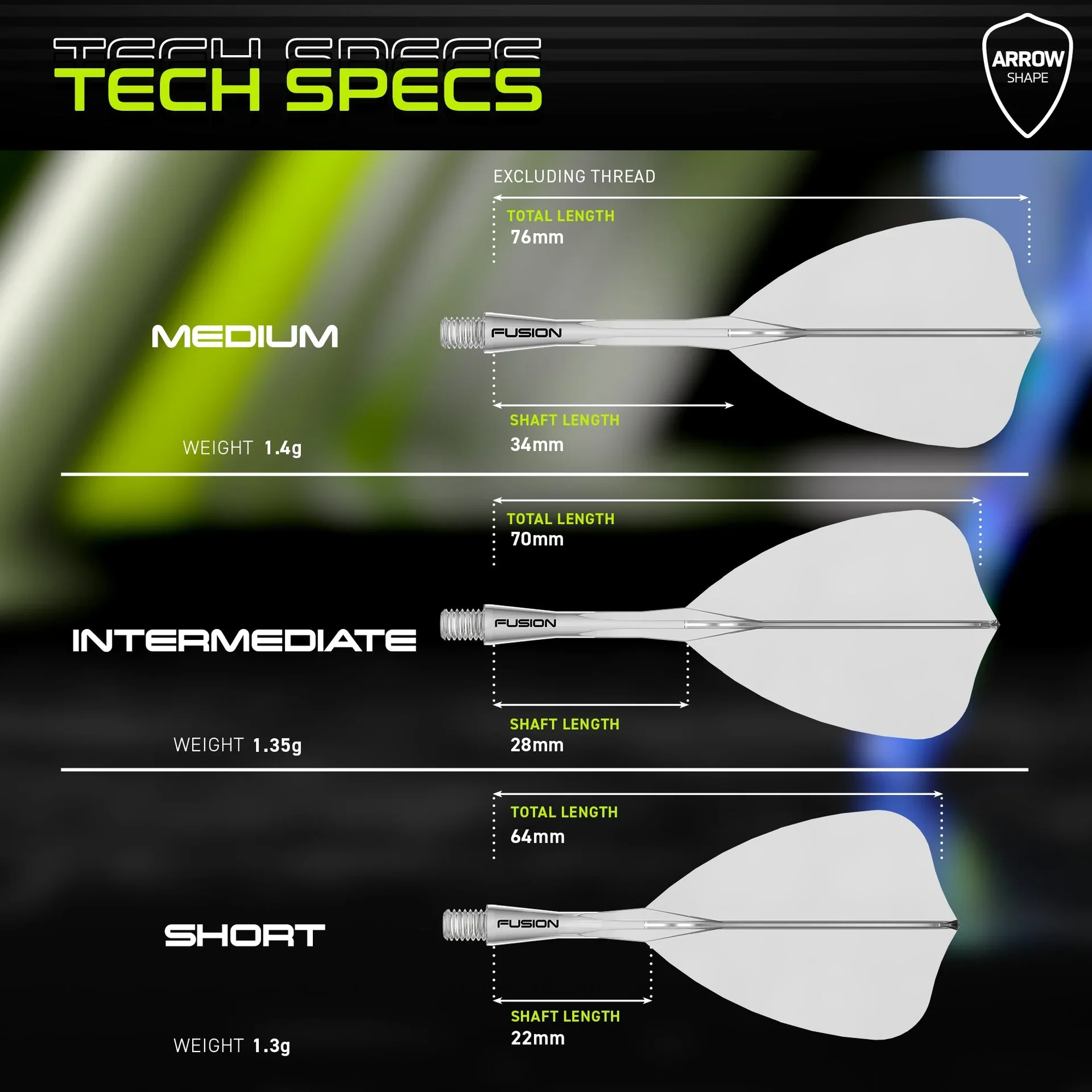 Fusion Arrow Integrated Flight & Shaft - Clear | Winmau - Image 5