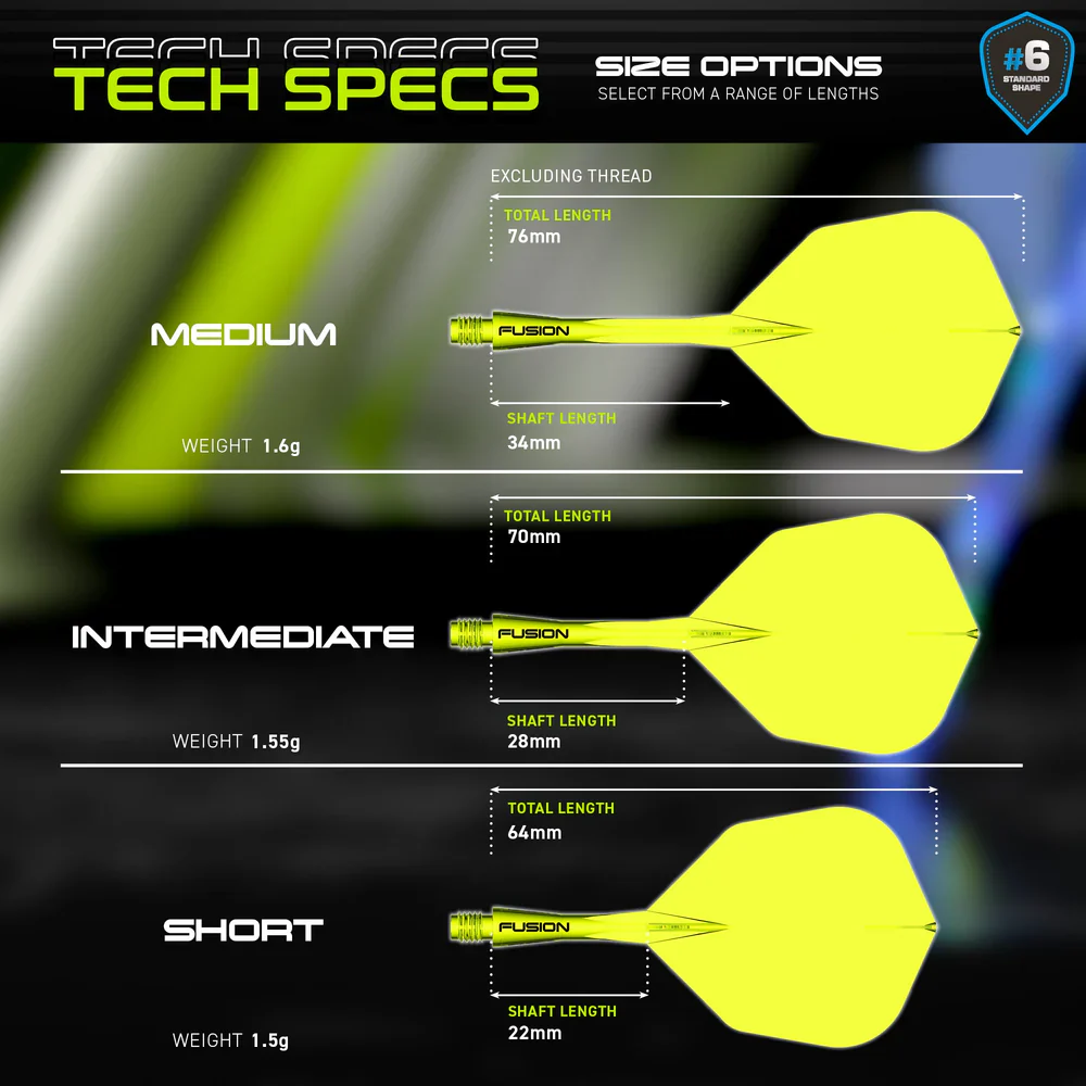 Fusion Integrated Flight & Shaft Yellow | Winmau - Image 6
