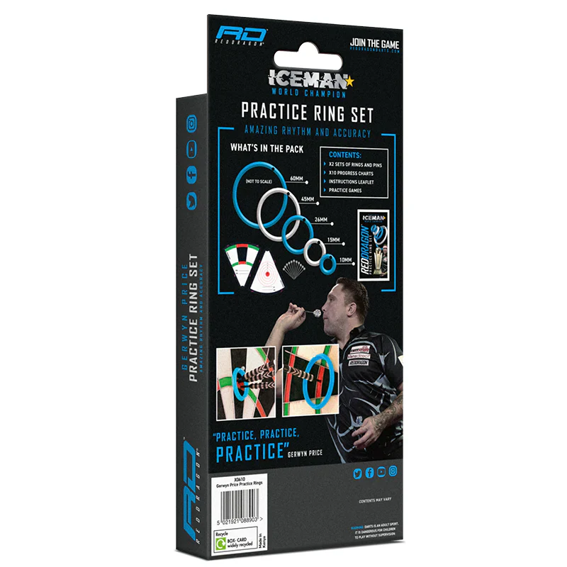 Gerwyn "Iceman" Price Practice Rings | Red Dragon - Image 9