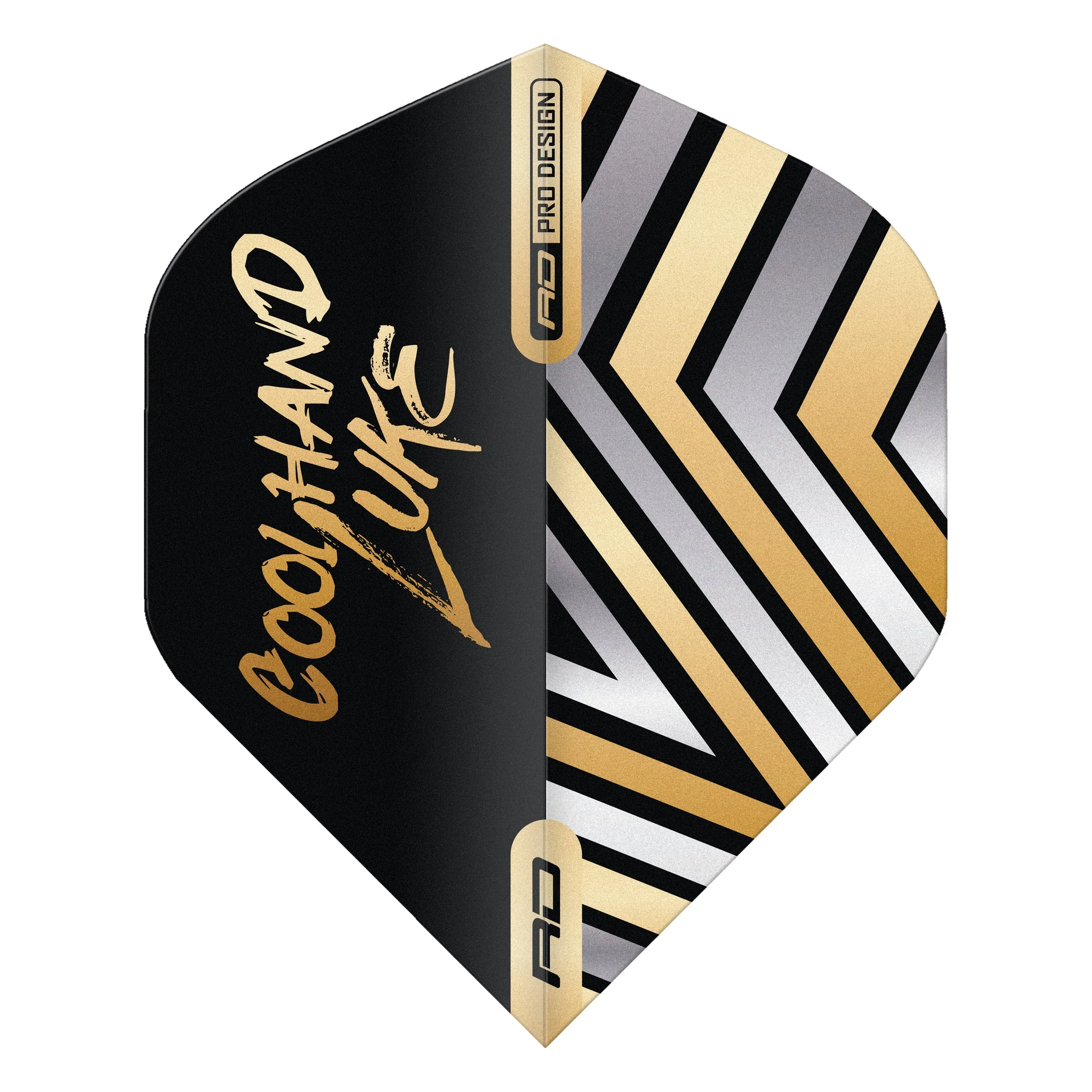 Luke Humphries Gold Hardcore No.1 Premium Standard Dart Flights | Red Dragon - Image 3