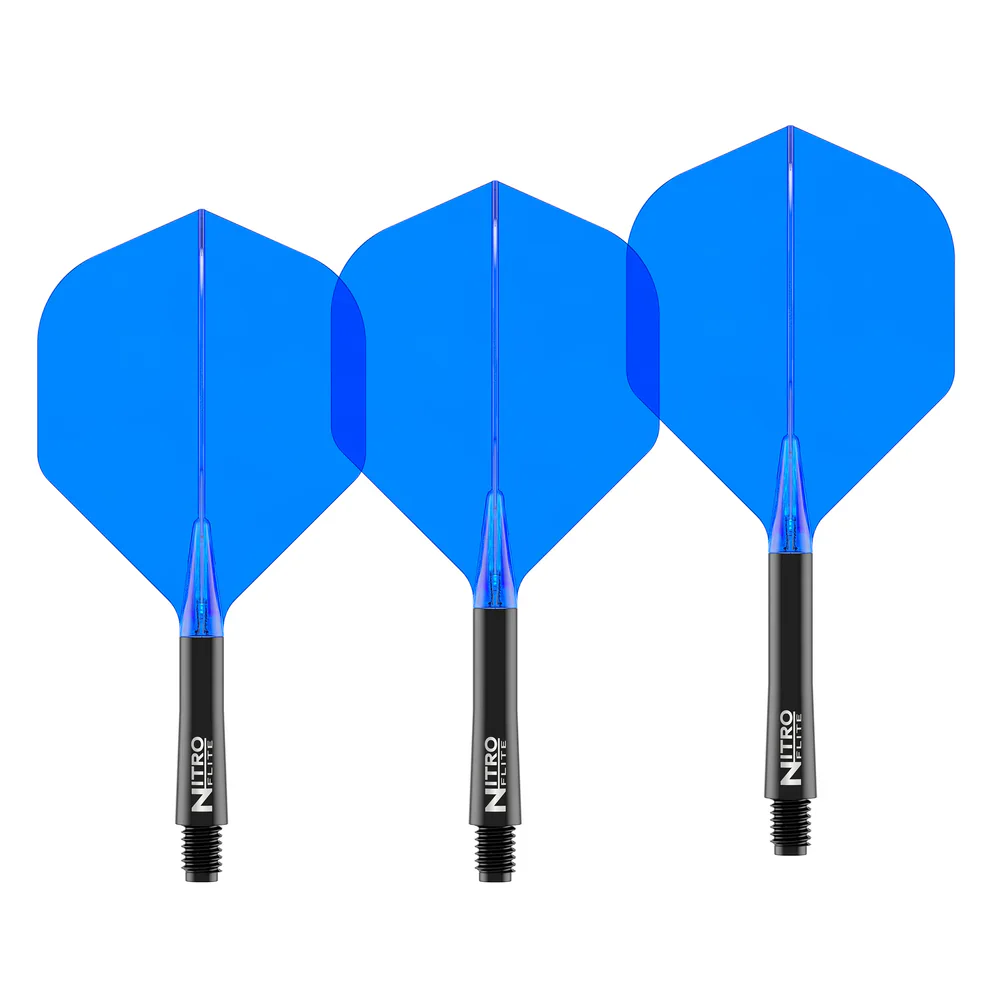 Nitro Flite Integrated Flight & Shaft - Black & Blue | Red Dragon - Image 2
