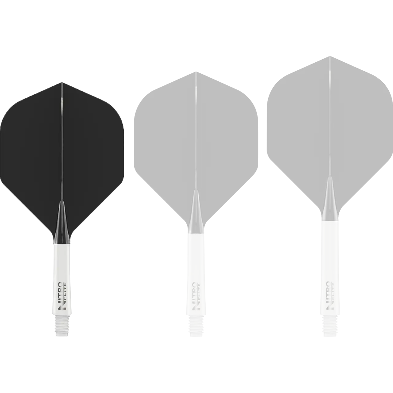 Nitro Flite Integrated Flight & Shaft - White & Black | Red Dragon - Image 4