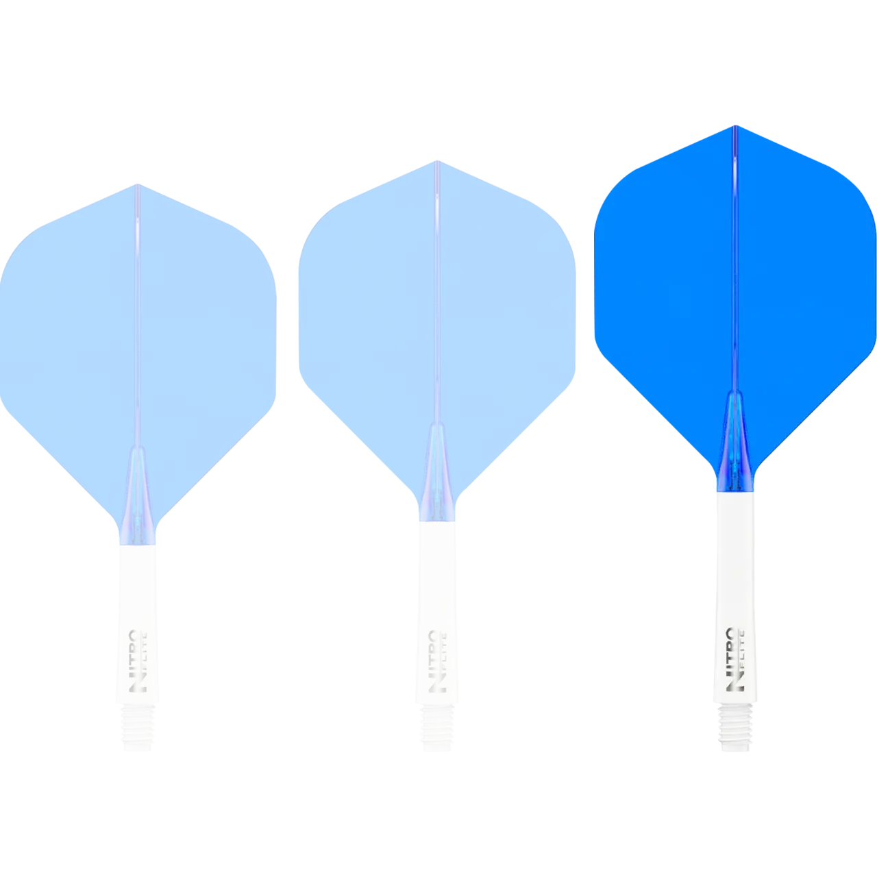Nitro Flite Integrated Flight & Shaft - White & Blue | Red Dragon - Image 6