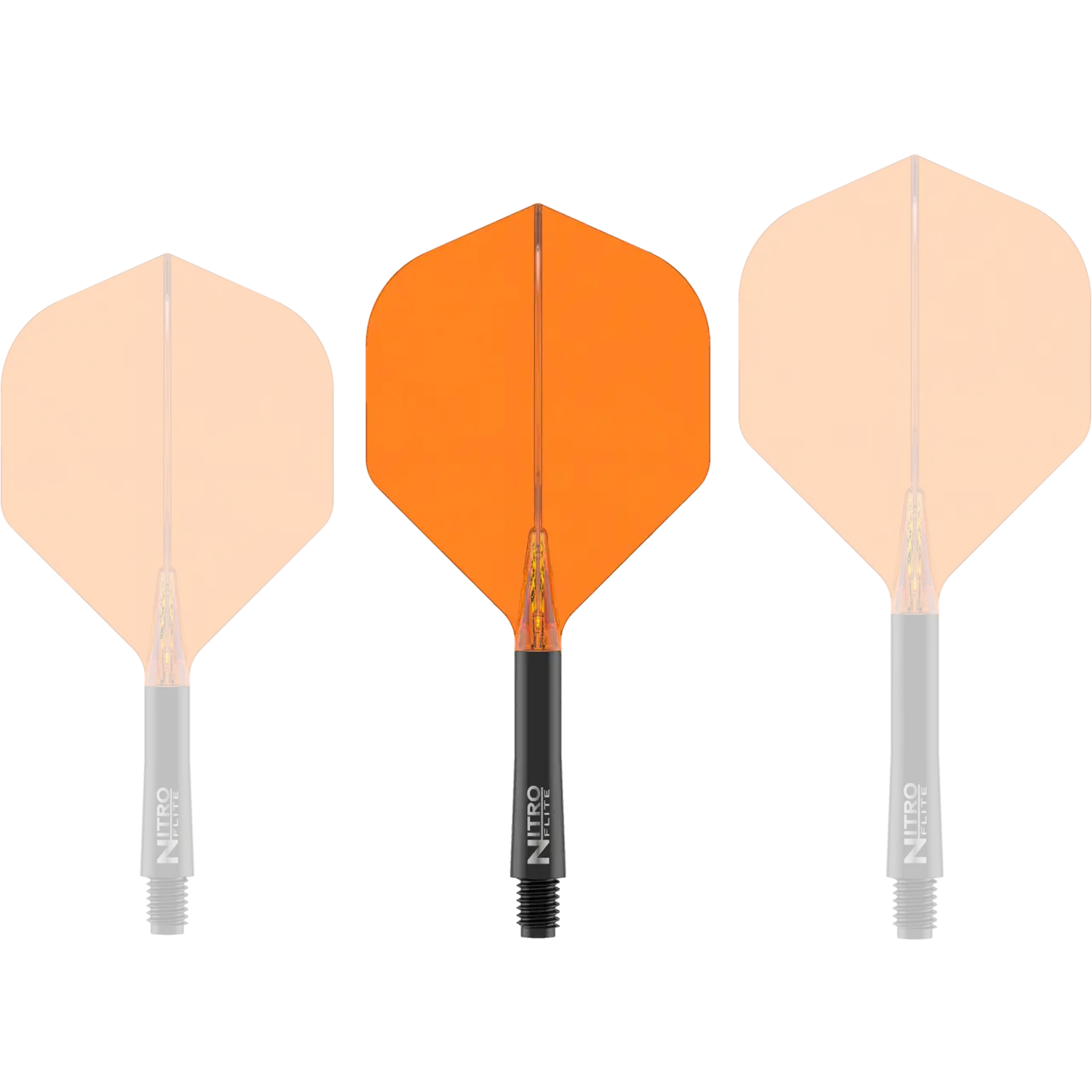 Nitro Flite Integrated Flight & Shaft Black & Orange | Red Dragon - Image 3