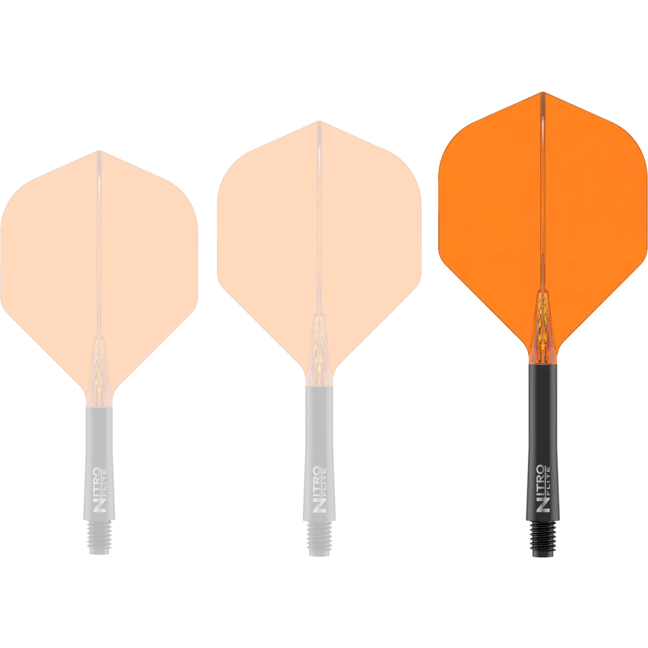 Nitro Flite Integrated Flight & Shaft Black & Orange | Red Dragon - Image 4