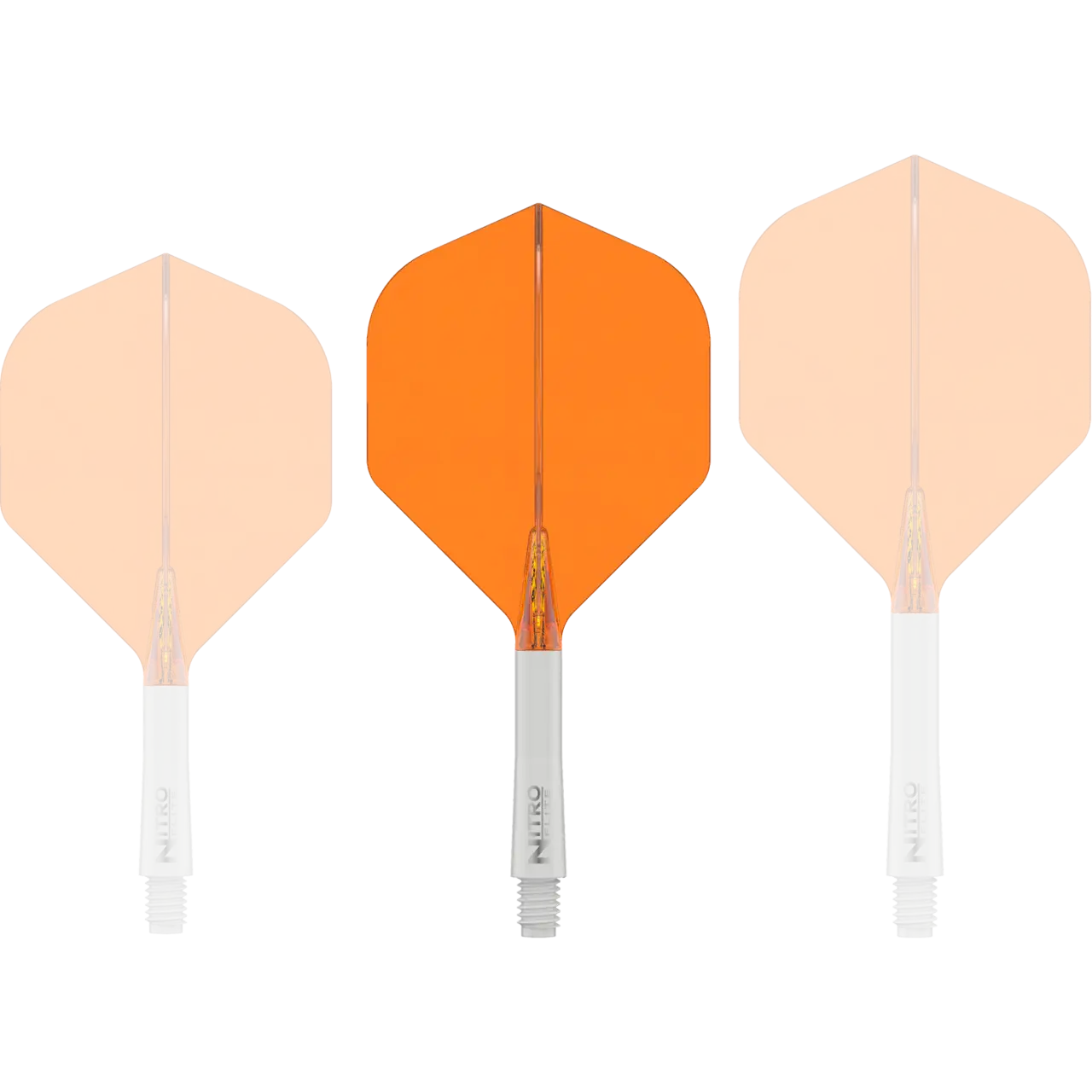 Nitro Flite Integrated Flight & Shaft White & Orange | Red Dragon - Image 3