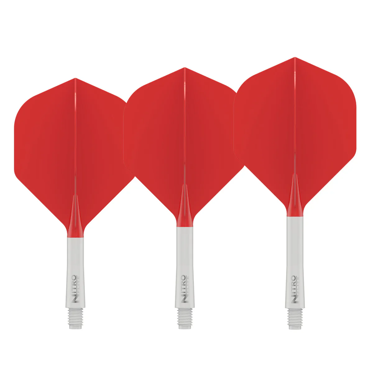 Nitro Flite Integrated Flight & Shaft - White & Red | Red Dragon - Image 5
