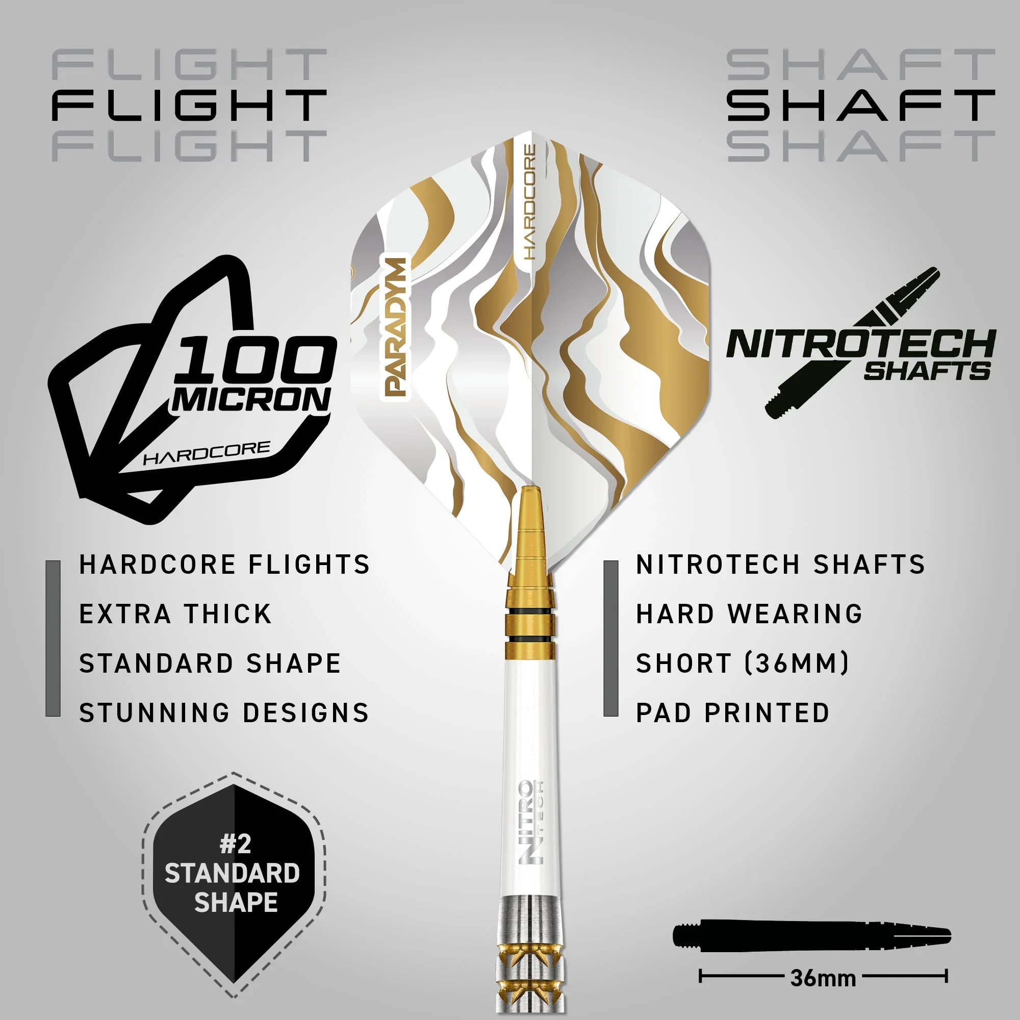 Paradym Gold Torpedo Steel Tip Darts | Red Dragon - Image 6
