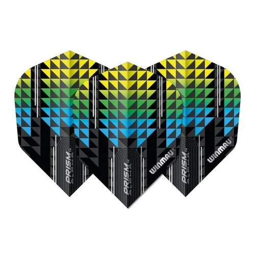 Prism Alpha Yellow & Blue Standard Flights | Winmau