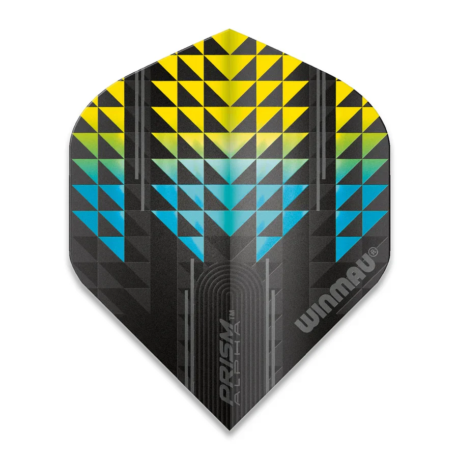 Prism Alpha Yellow & Blue Standard Flights | Winmau - Image 3