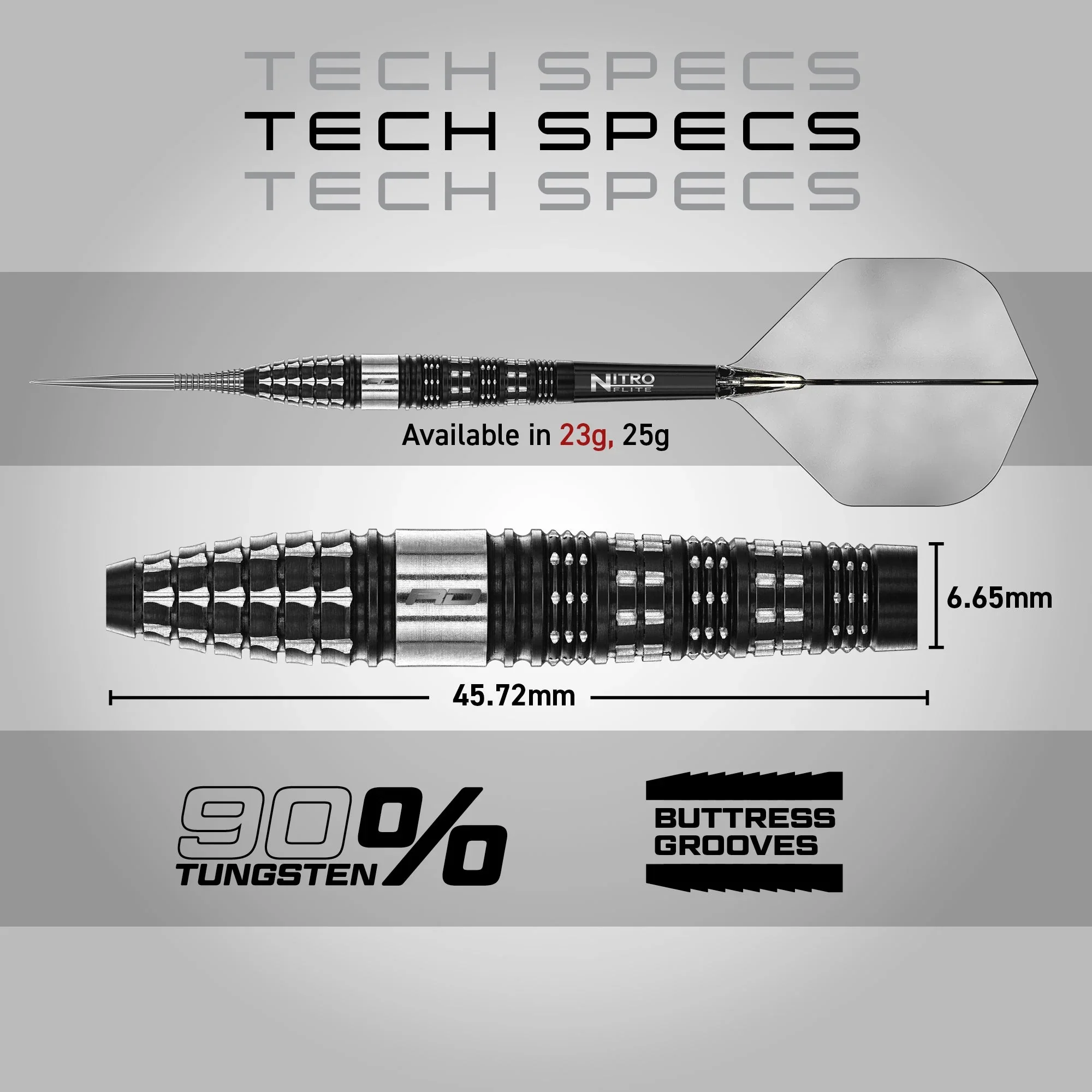 Recon Torpedo Steel Tip Darts | Red Dragon - Image 4