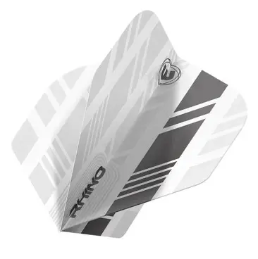 Rhino White & Grey Stripe Dart Flight | Winmau - Image 2