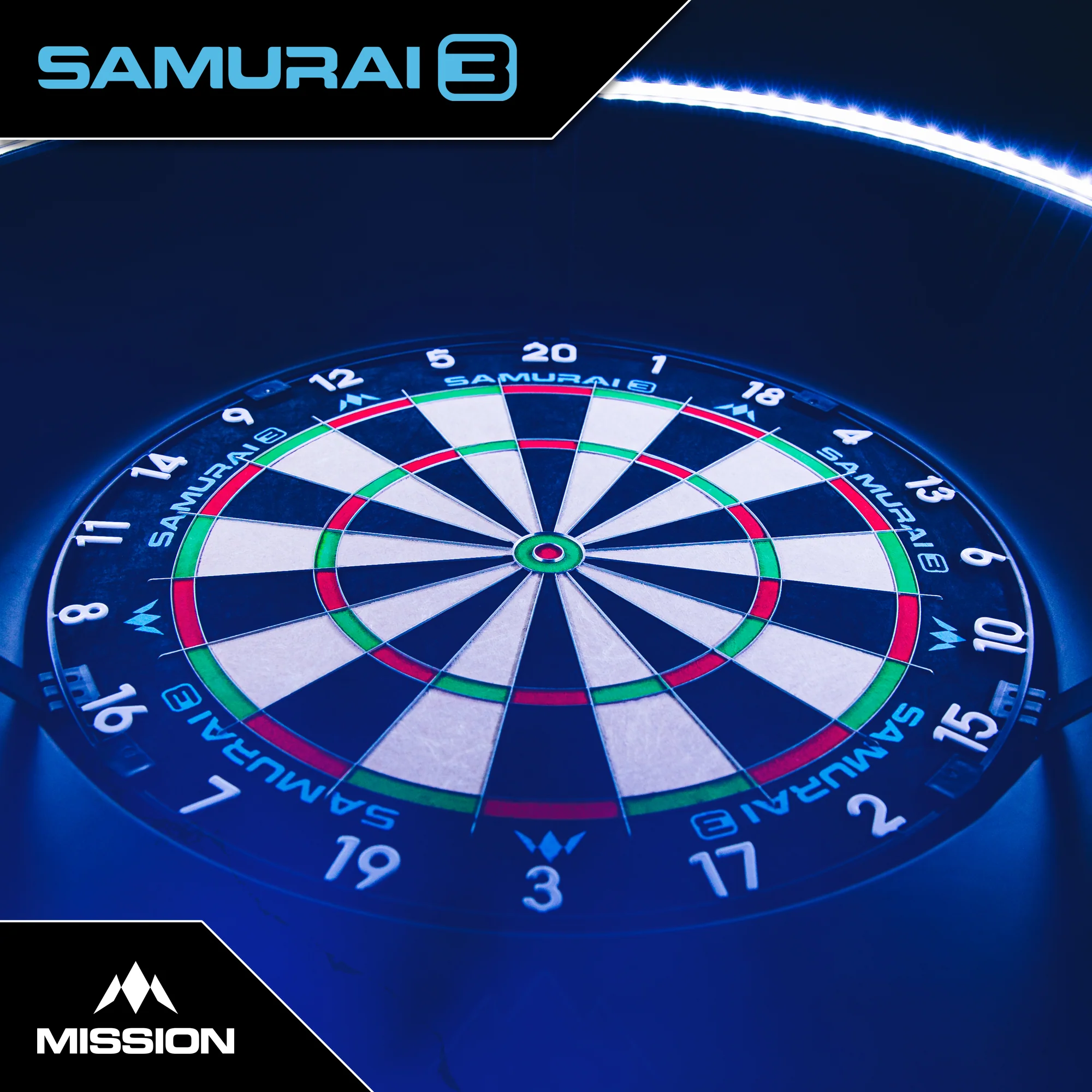 Samurai 3 Dartboard | Mission - Image 6