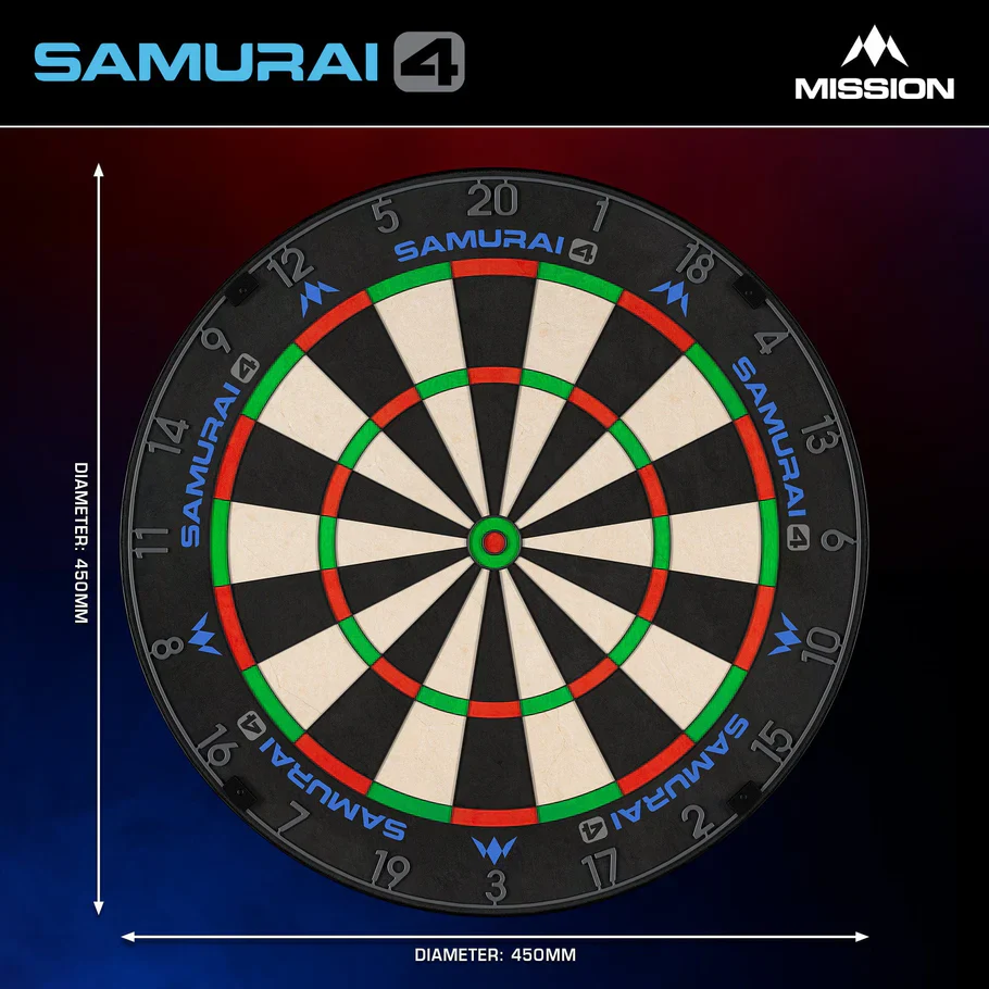 Samurai 4 Dartboard - Profession Graphite Grey Edition | Mission - Image 4