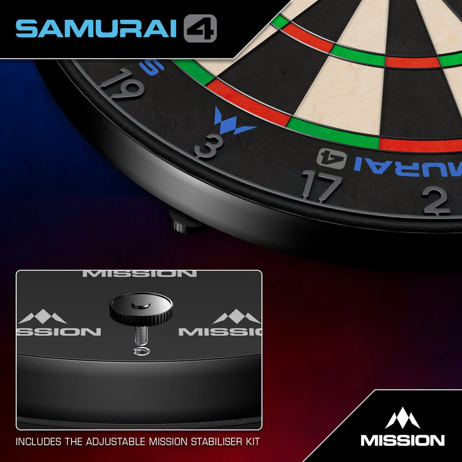 Samurai 4 Dartboard - Profession Graphite Grey Edition | Mission - Image 5