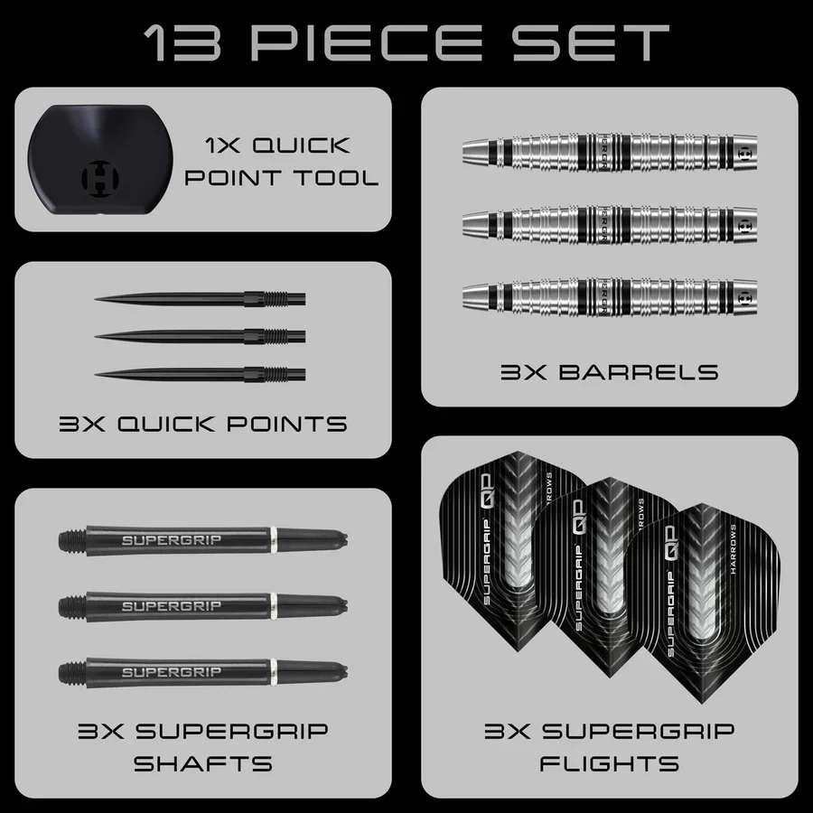Supergrip Torpedo QP Darts | Harrows - Image 6