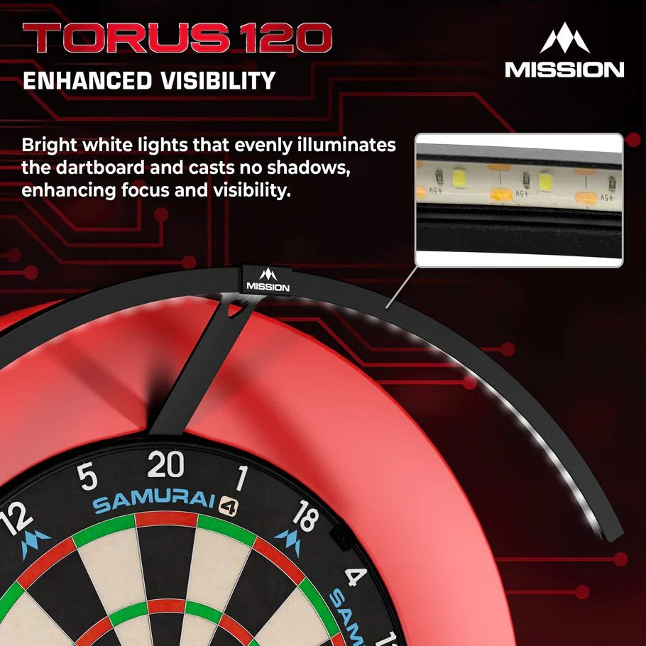Torus 120 Dartboard Light | Mission - Image 4