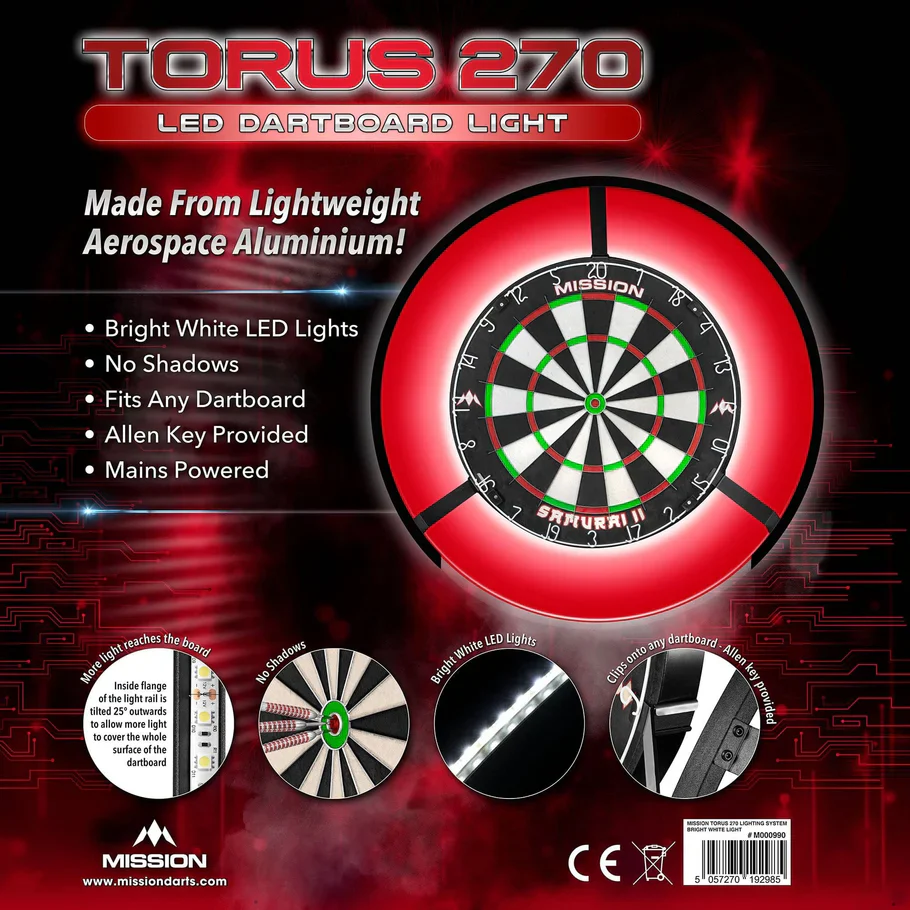 Torus 270 Dartboard Light | Mission - Image 5