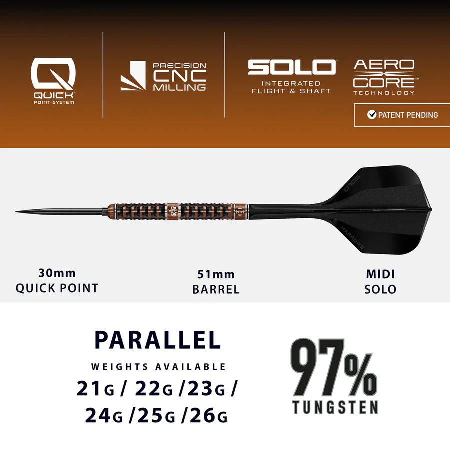 Wolfram Trinity QP Darts | Harrows - Image 3